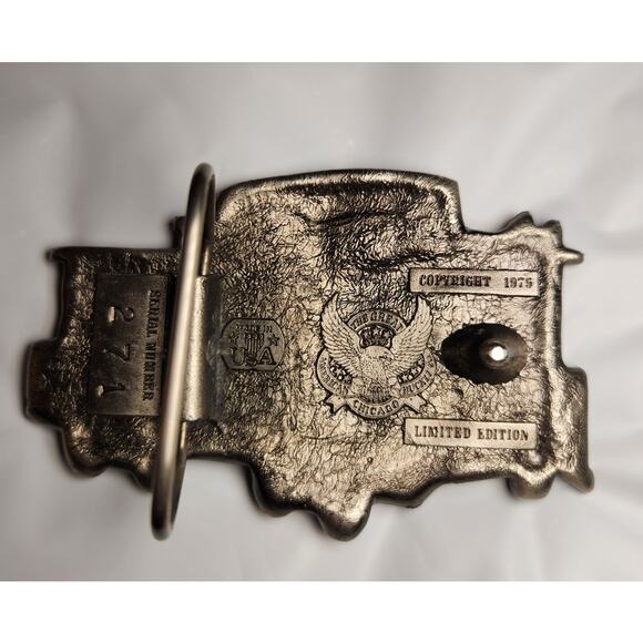 79' Caboose Belt Buckle Limited Edition Great American Chicago Train #271 - Picture 2 of 6